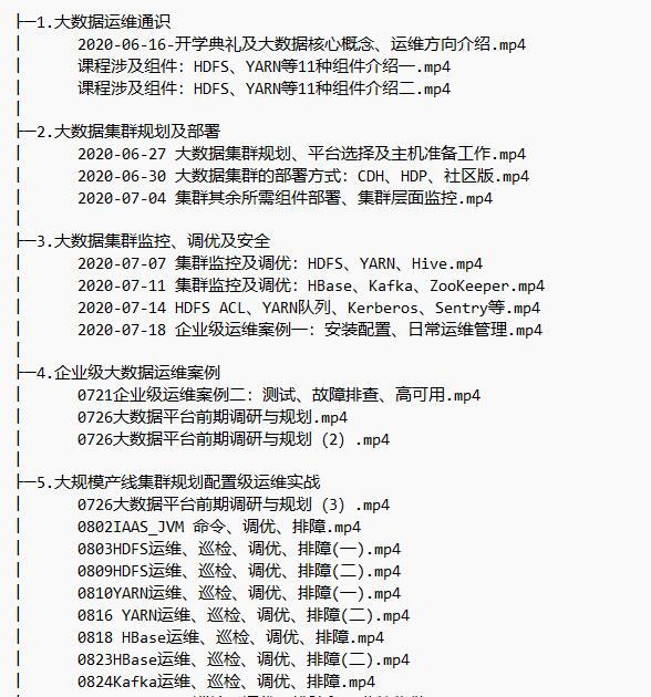 大數據運維實戰(zhàn) 視頻教程 下載 圖1
