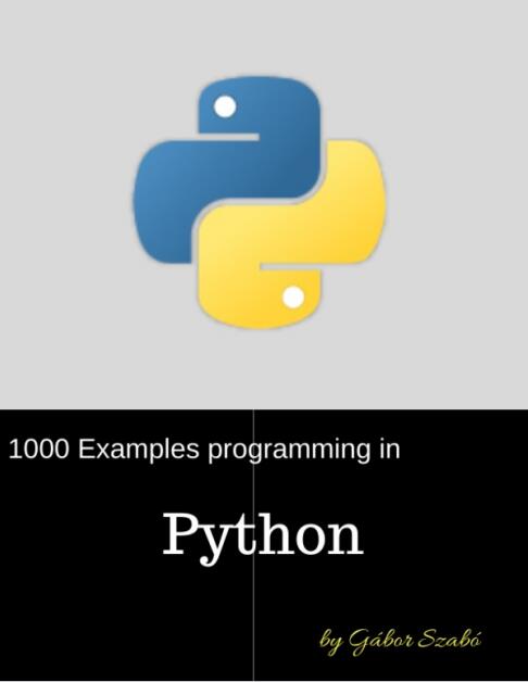 《1000 Examples Programming In Python》1000個(gè)Python編程示例 PDF 下載 圖1