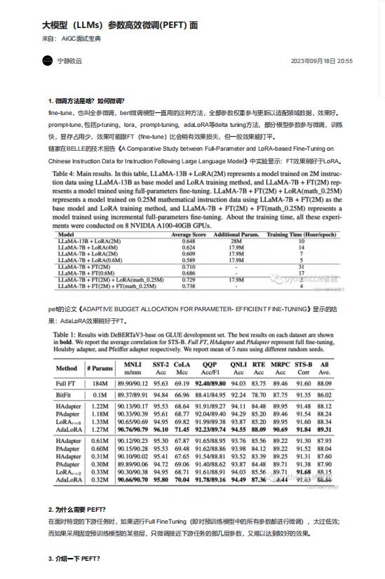 大模型(LLMs)參數(shù)高效微調(diào)(PEFT) 面 PDF 下載 圖1