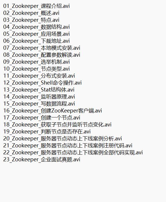 大數(shù)據(jù)技術(shù)之Zookeeper 視頻教程 下載 圖1