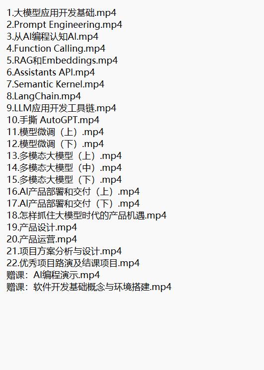 AI大模型入門(mén) 視頻教程 下載 圖1